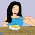 Mindfulness can include techniques such as being aware of the taste and texture of soup