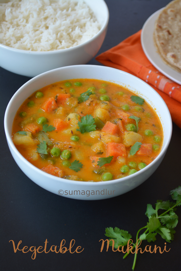 Vegetable Makhanwala / Veg Makhani (No Onion, No Garlic Recipe