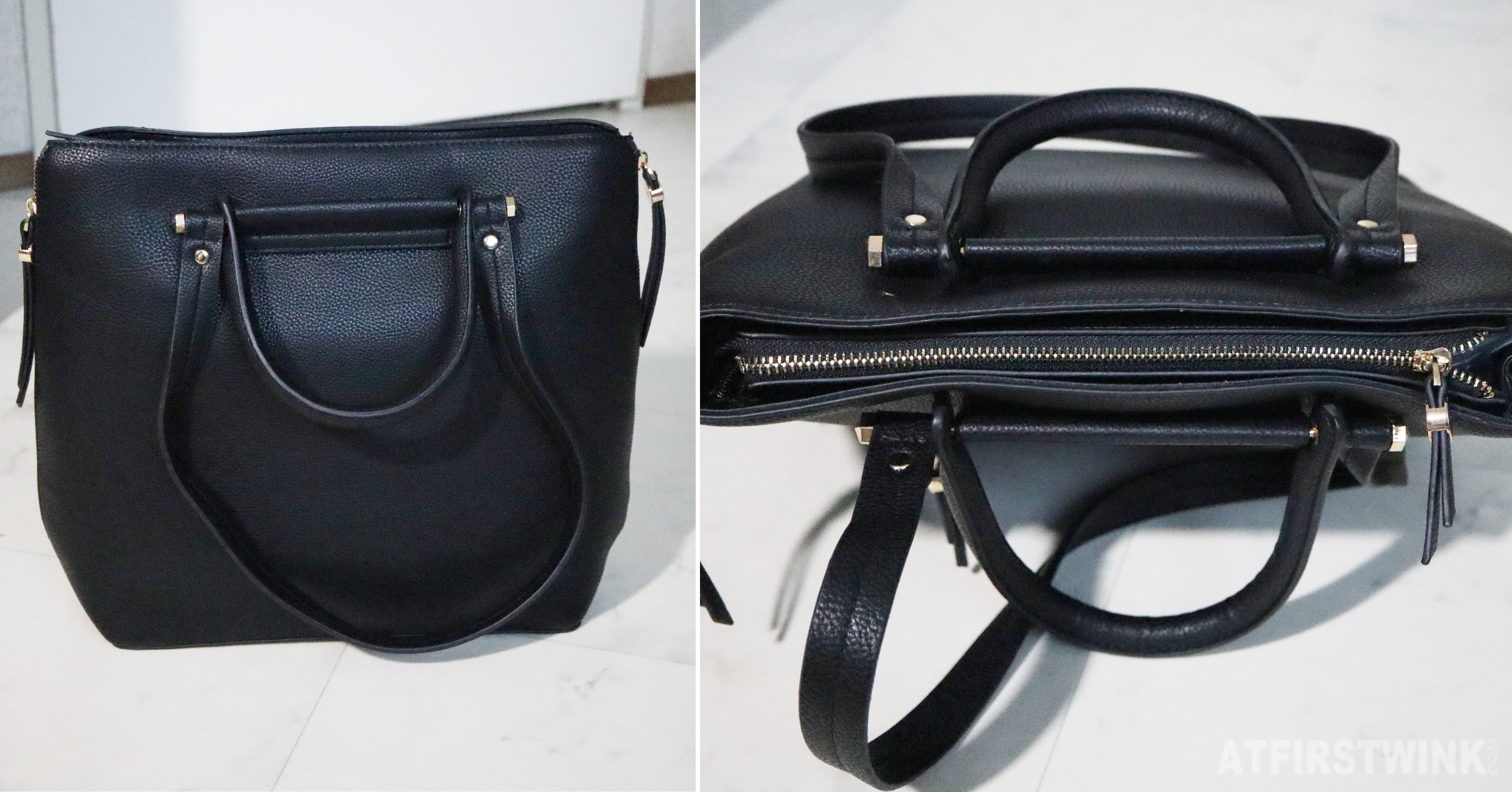 Parfois faux leather black bag