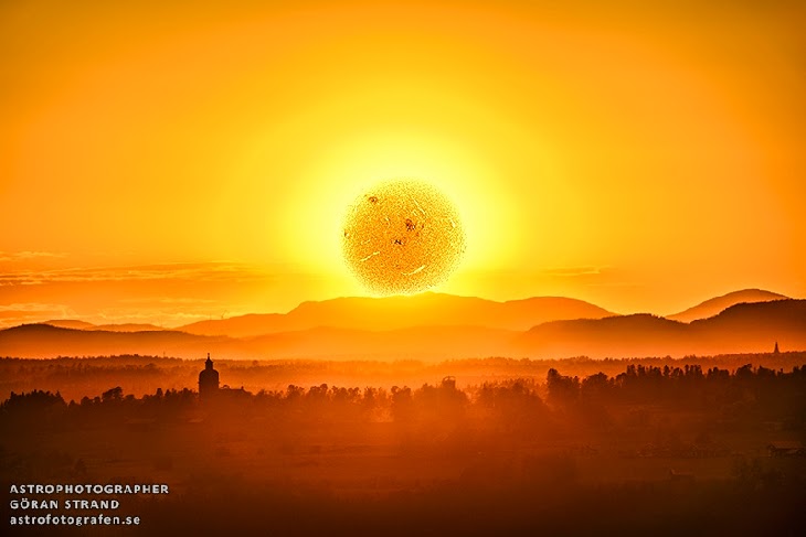 天文儀器以H-α望遠鏡拍攝的超自然景觀