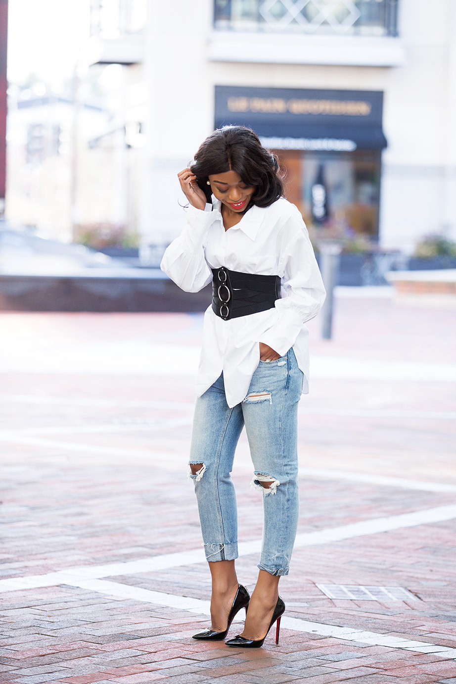 Casual Look In Corset - Jadore-Fashion