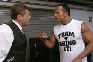 WWE / WWF Summerslam 2001 - The Rock confronts William Regal