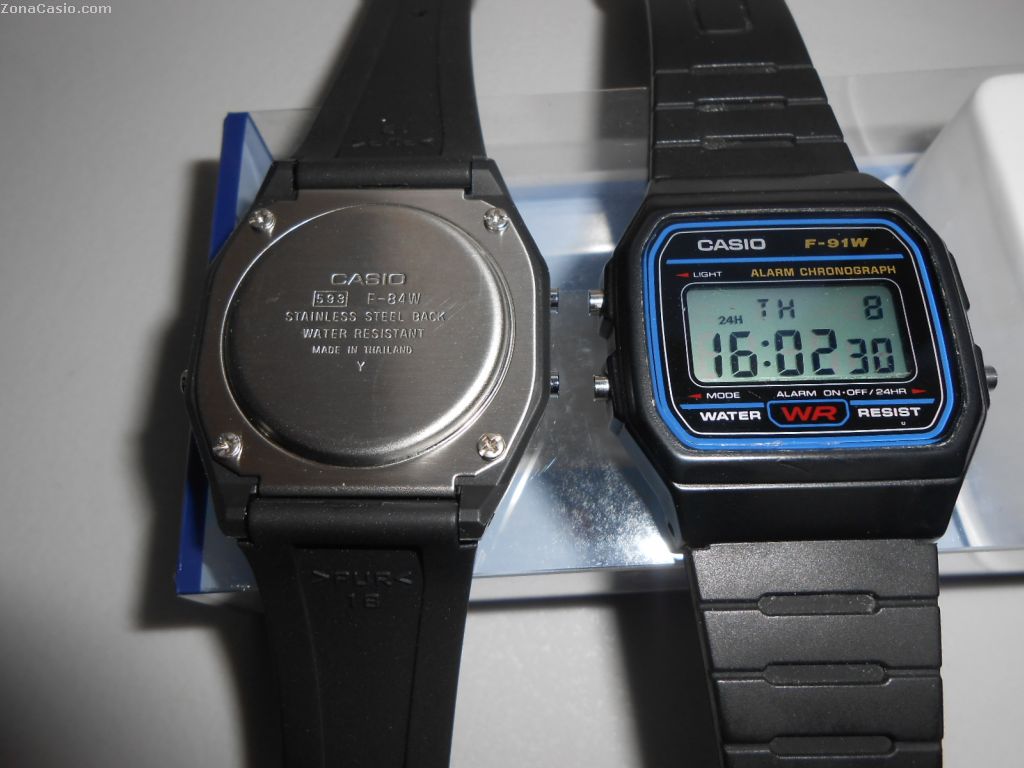Zona Casio: Comparativa: Casio F-91W VS Casio F-84W