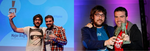 Jorge Díaz y Javier Ikaz, ganadores de los Premios Bitácoras y 20Blogs con Yo Fui a EGB