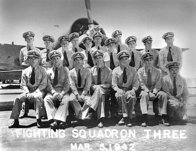 USS Lexington pilots, 5 March 1942, worldwartwo.filminspector.com