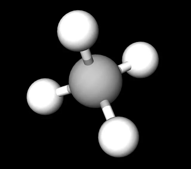 CH4 Ball and Stick Model