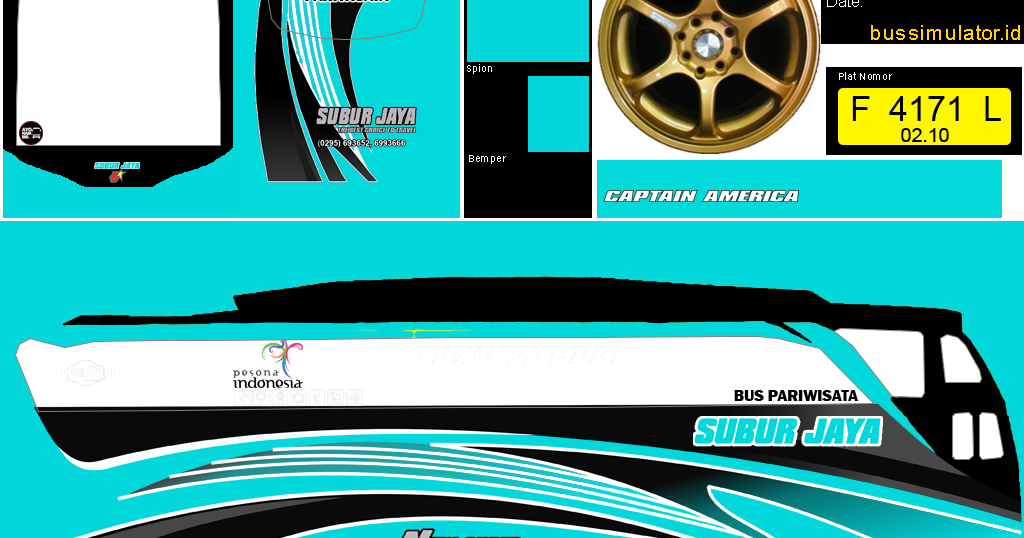 Stiker Mobil Bus Simulator GambarGambar Stiker