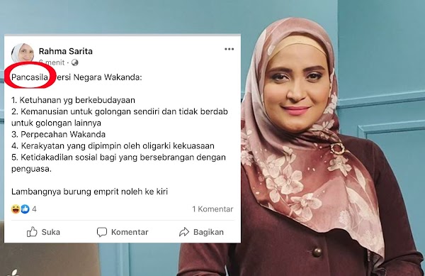 Gegara Posting Pancasila Versi Wakanda, Rahma Sarita Dipecat dari Staf Ahli Wakil Ketua MPR