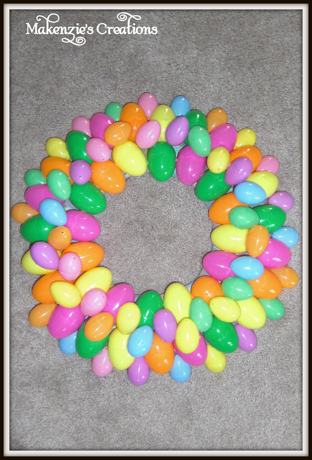 Makenzie's Creations DIY Easter Egg Wreath
