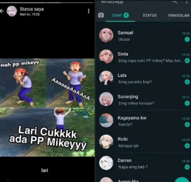 Lari Ada PP Mikey, Inilah Alasan Meme PP Mikey Viral - Pikipo