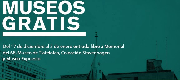 Museos que integran el CCU Tlatelolco gratis del 17/DIC al 05/ENE