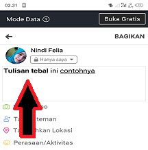 Cara Membuat Tulisan Tebal Di Fb Lite Android Tanpa Aplikasi - Wafbig