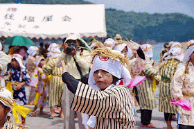 women dancing, costumes, straw headwear