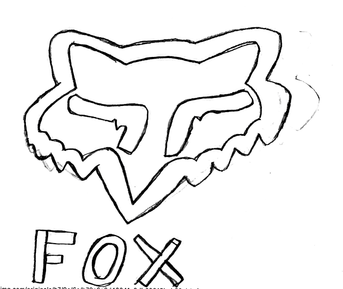 Fox Logo Coloring Pages Sketch Coloring Page
