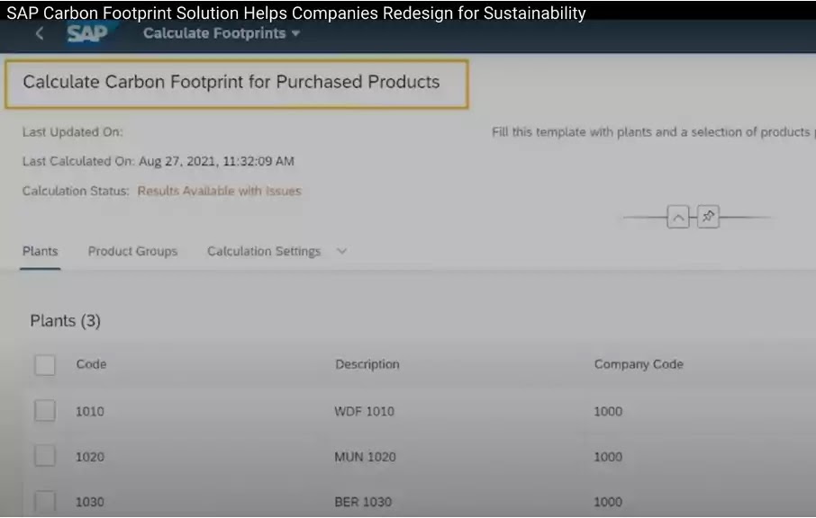 SAP Carbon Footprint Solution Helps Companies Redesign for Sustainability SAP Carbon Footprint Solution Helps Companies Redesign for Sustainability