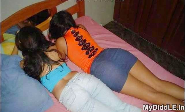 Desi College Girls Lesbian Kissing  Removing Clothes -1696