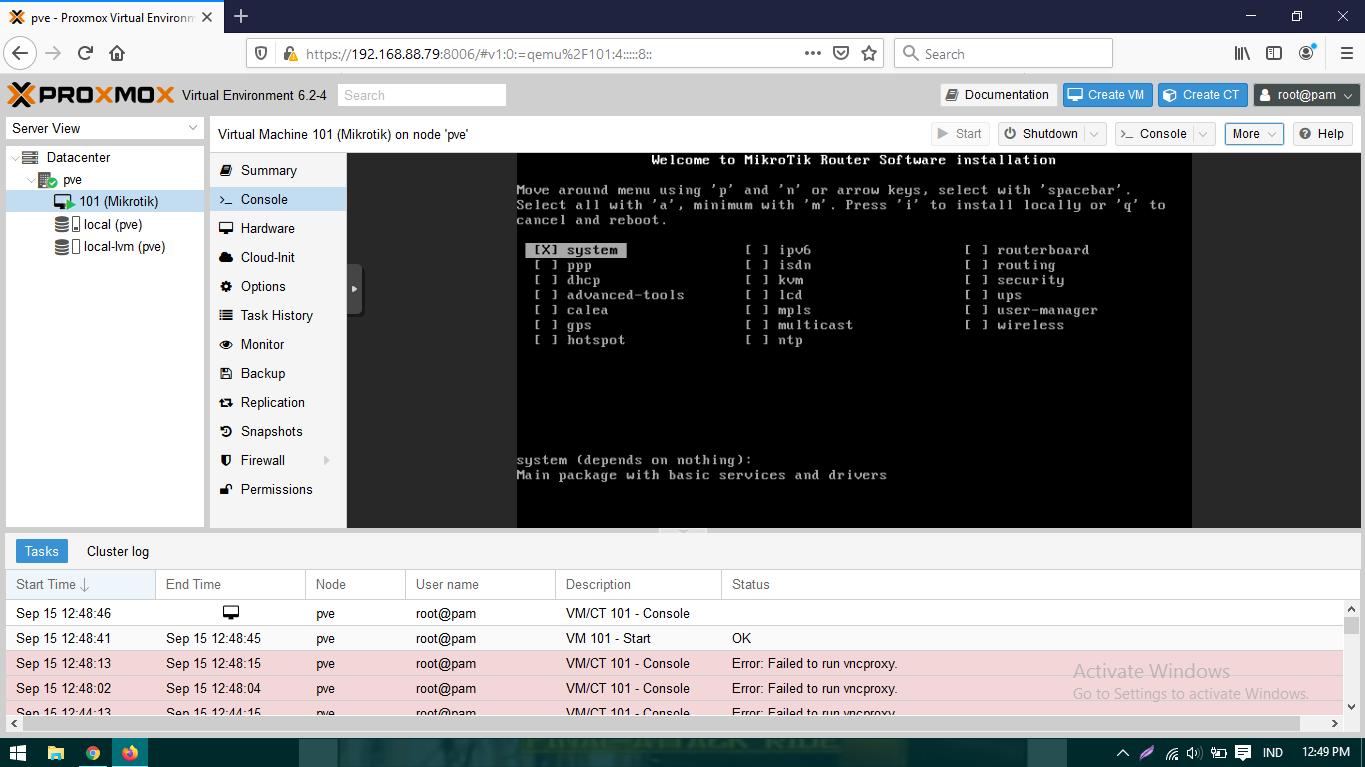 How to Fix error KVM virtualization configured, but not avaible