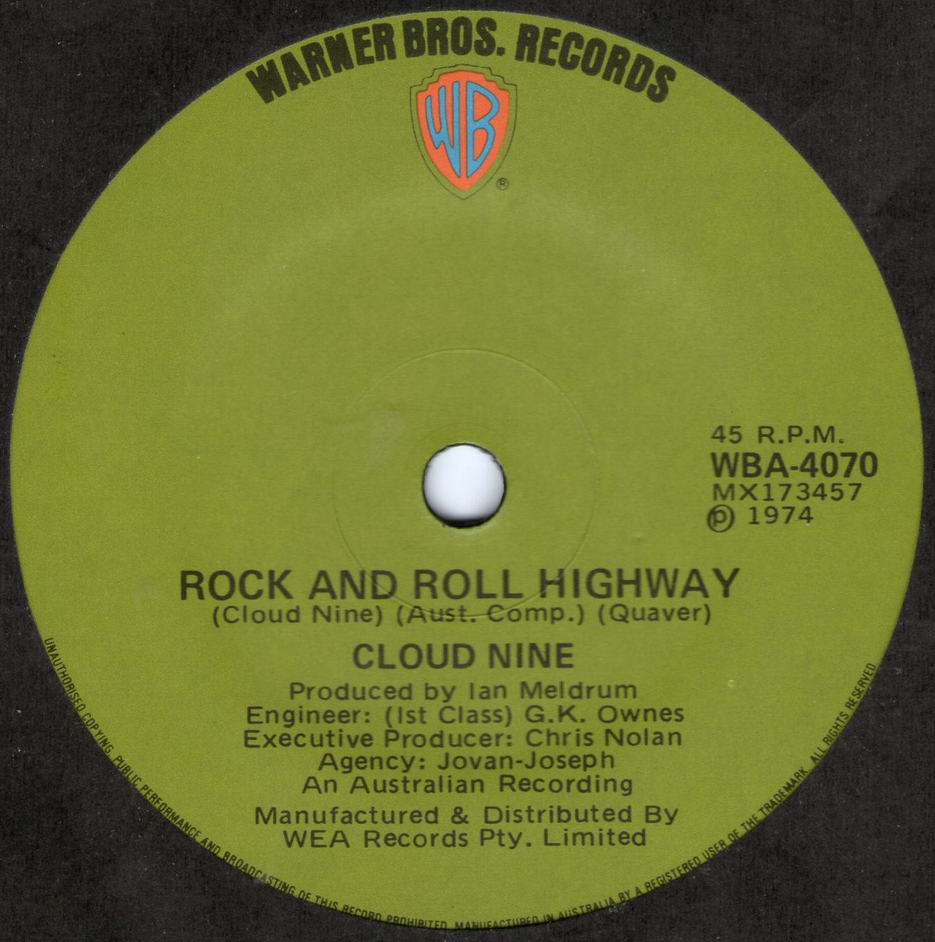 PUREPOP: Cloud Nine - Rock And Roll Highway âObscure Aussie Rocker (1974)