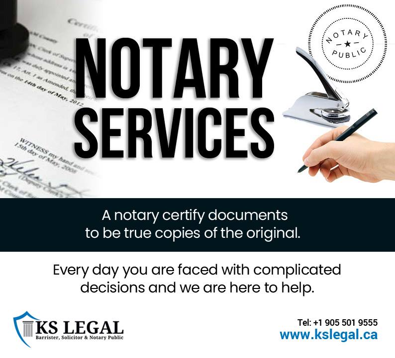 Notary Public in Toronto, Mississauga, Brampton, Oakville