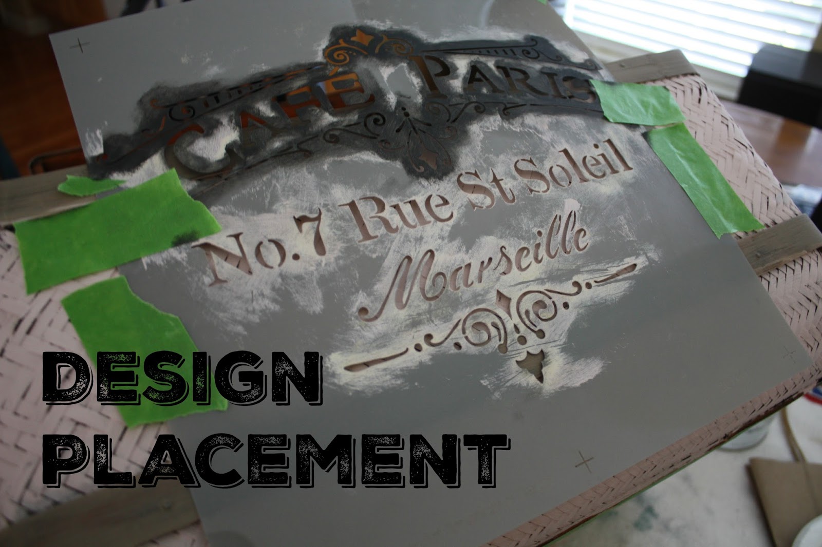 Move the stencil to create an original design Move the stencil to create an original design