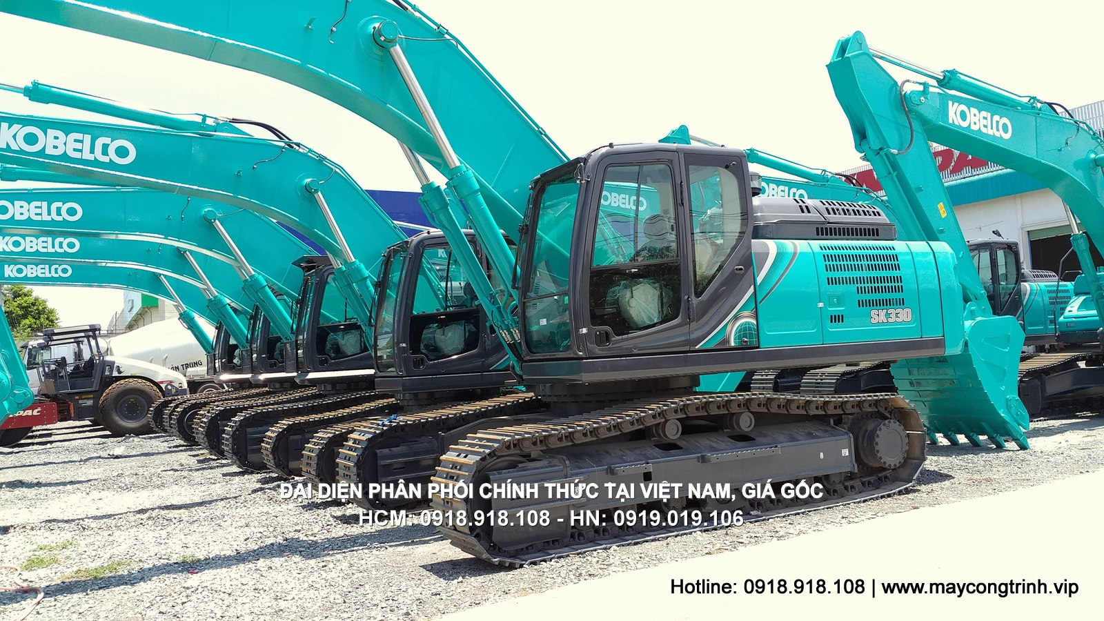 Máy xúc đào Kobelco ( Máy đào, Máy xúc ) SK330-10, gầu 1.6 - 1.9 m3
