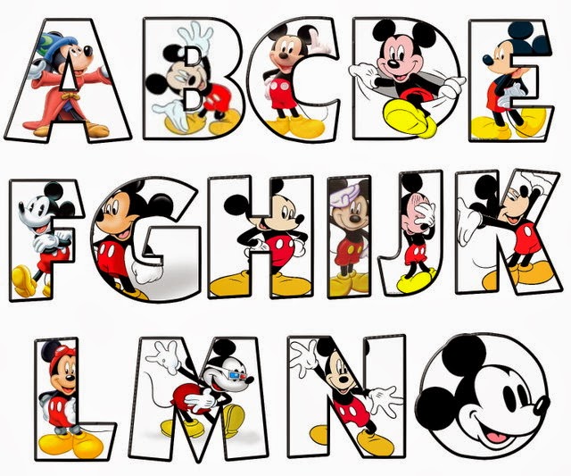 mickey mouse alphabet clipart - photo #3