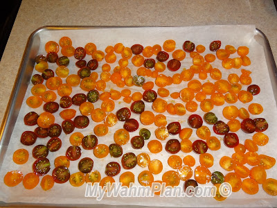 halved cherry tomatoes