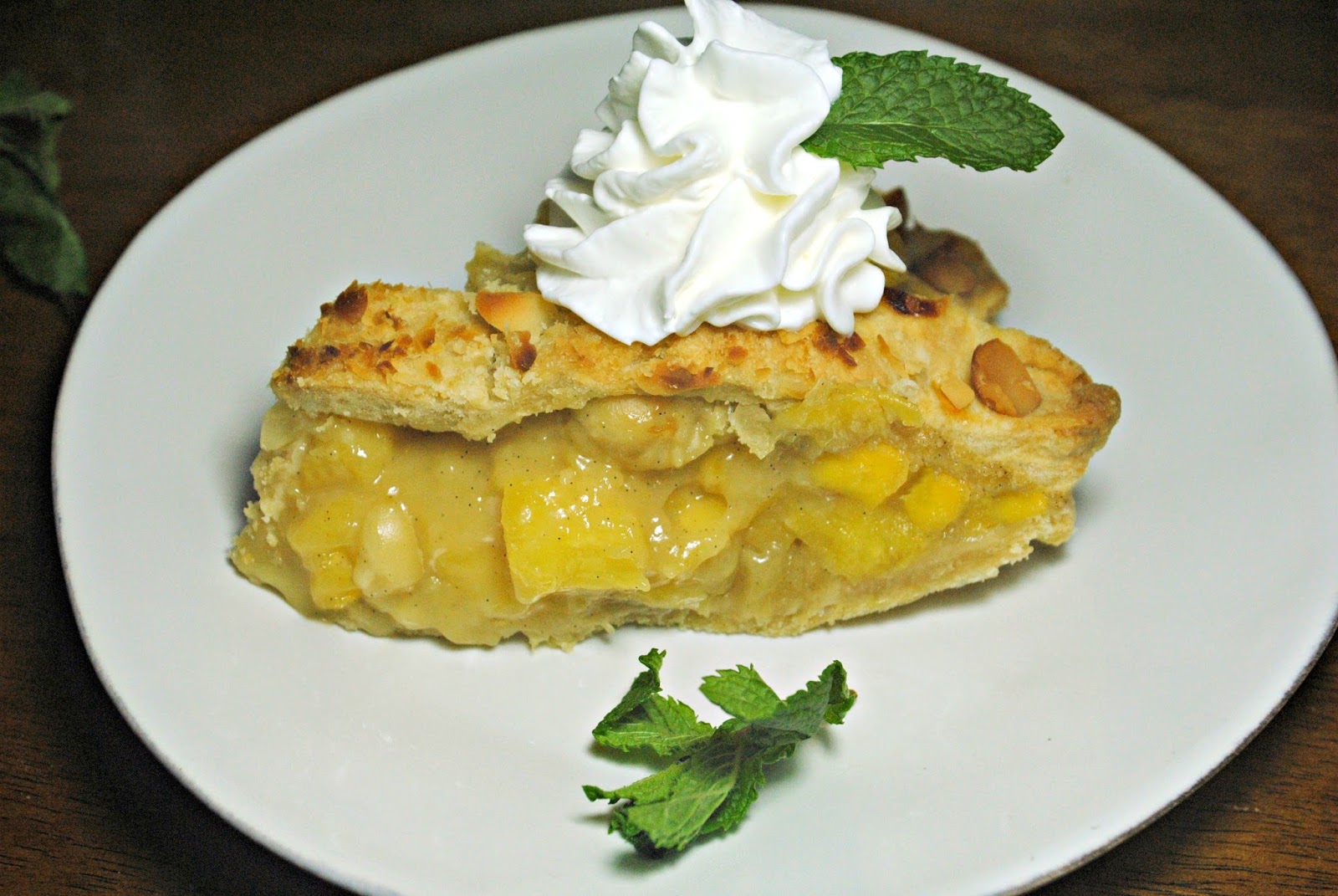 GourmetGents Pi Day (Pineapple mango macadamia nut pie)
