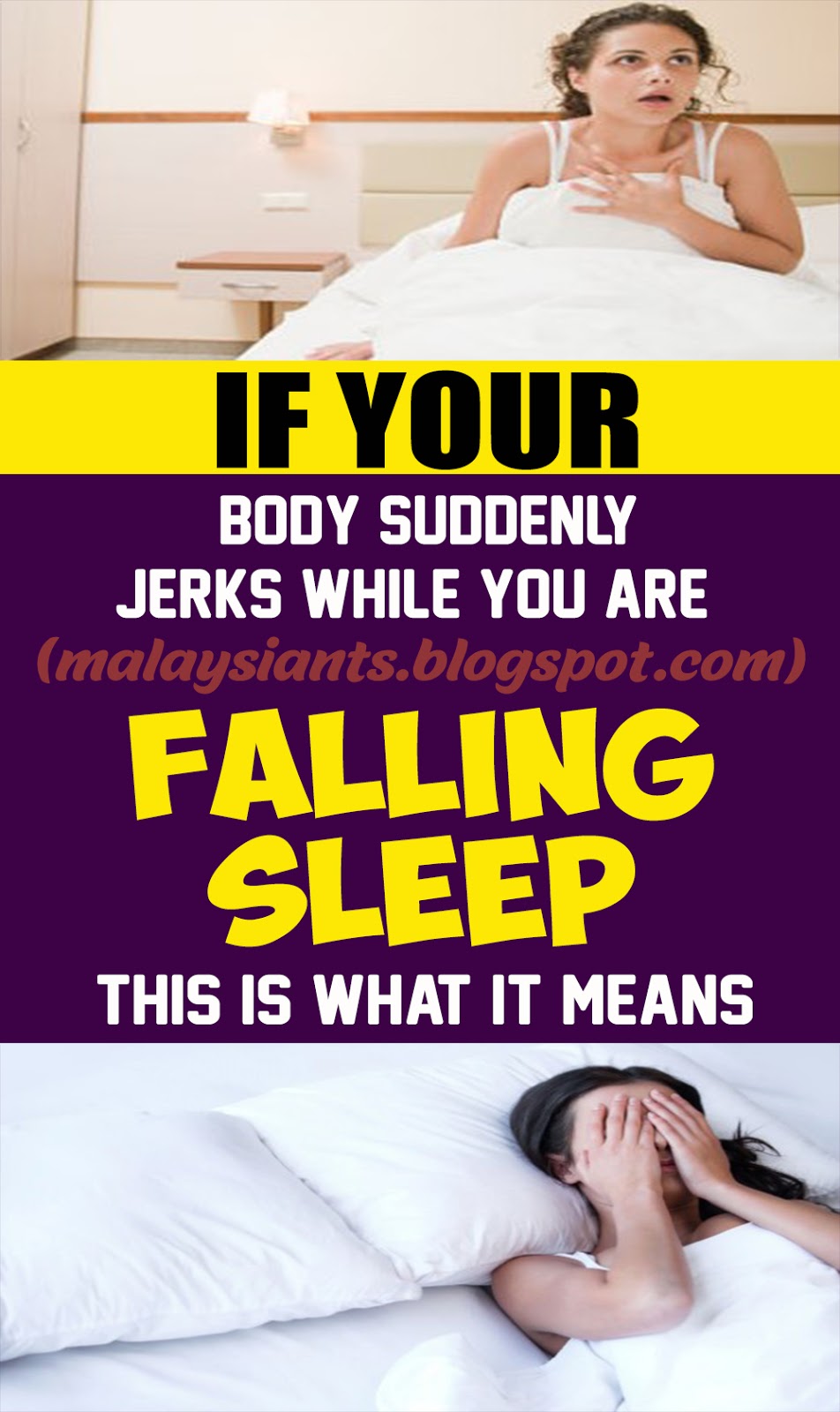 Does Your Body Suddenly Jerk While Falling Asleep? THIS Is Why!