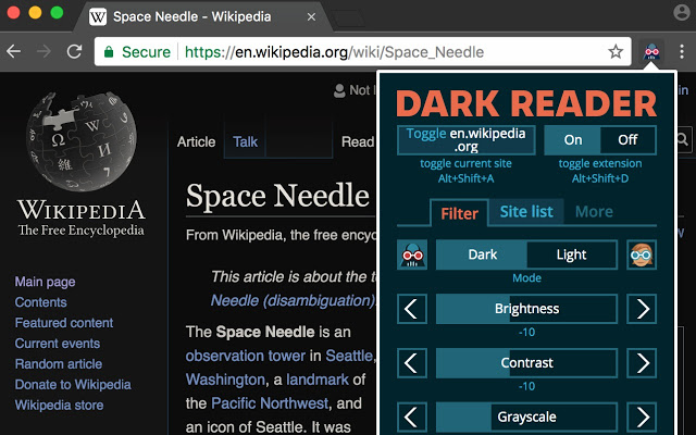 Dark Reader تفعيل الوضع المظلم على جوجل كروم Dark Reader تفعيل الوضع المظلم على جوجل كروم