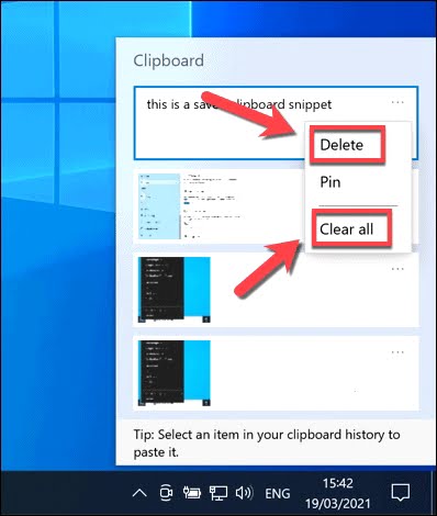 How to Clear Your Clipboard History on Windows 10