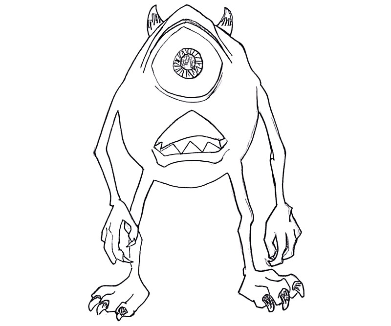 monsters university mike coloring pages - photo #31