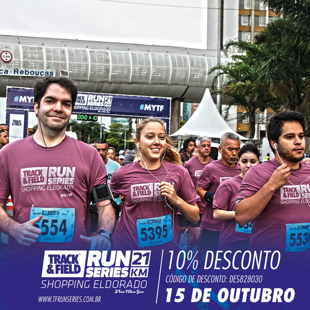 Inscrição com desconto para Track&Field Run Series Shopping Eldorado