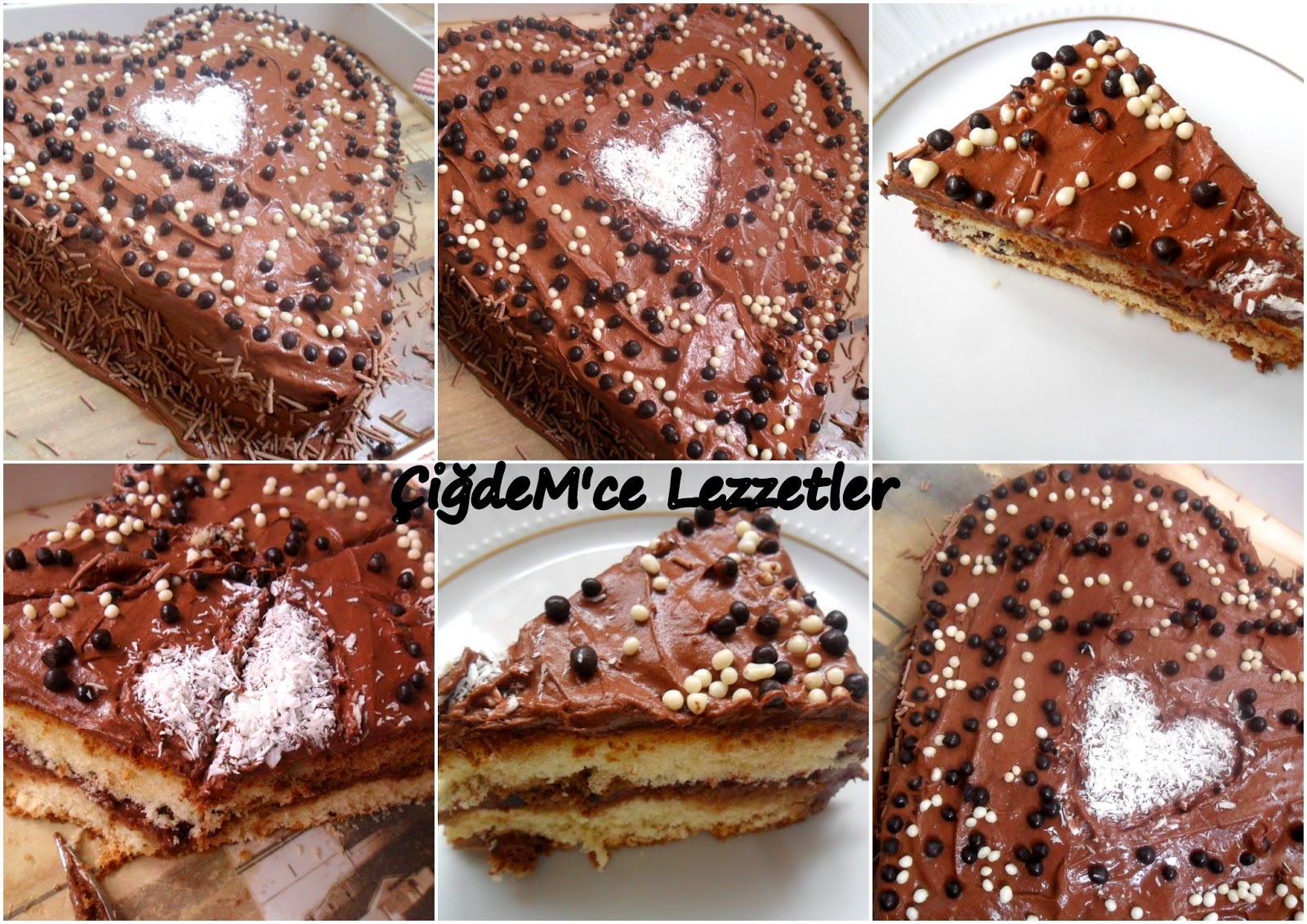 HAZIR PASTA KEKİ İLE KALP PASTA ÇiğdeM�ce Lezzetler