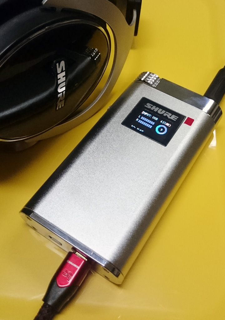 Sandal Audio: SHURE SHA900 ポータブルDAC・ヘッドホンアンプの試聴 