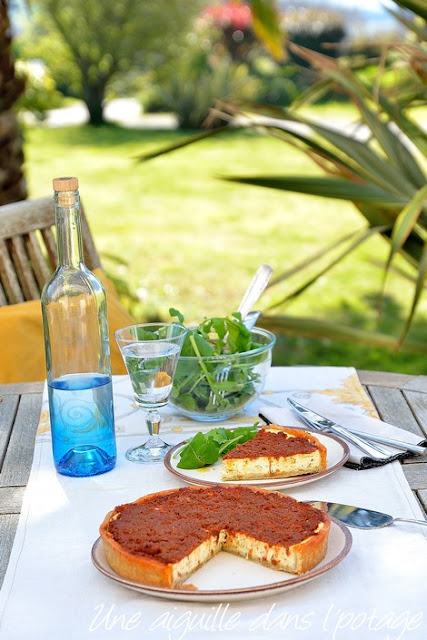 Tarte-ricotta-tomate-basilic-thym-ottolenghi