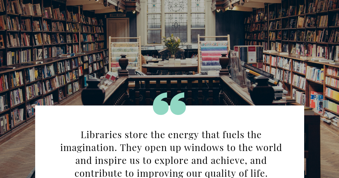 Libraries store the energy that fuels the imagination