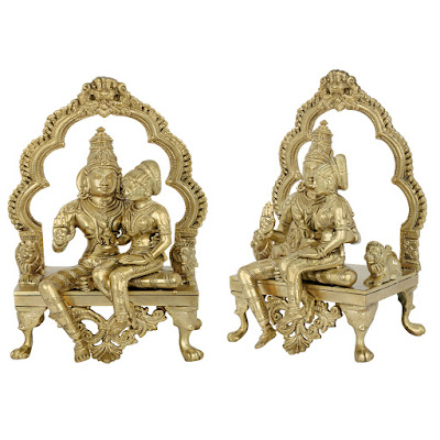 Vishnu-Lakshmi Seated On A Hoysala Throne Vishnu-Lakshmi Seated On A Hoysala Throne