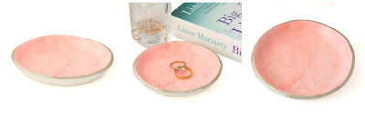 Soft Coral Pink Ring Dish, New at Lottie Of London Jewellery