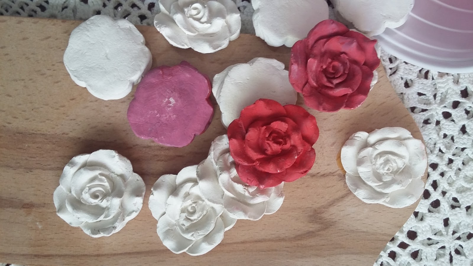 Coastal Bohemian Paper Clay Roses