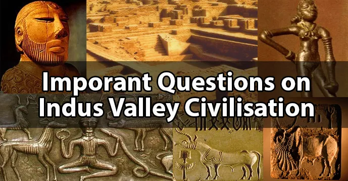 50 Important Questions on Indus Valley Civilization