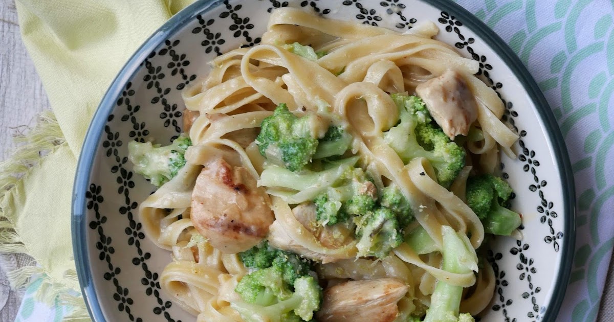 Experimente aus meiner Küche Leichte Pasta Alfredo mit Hähnchen und