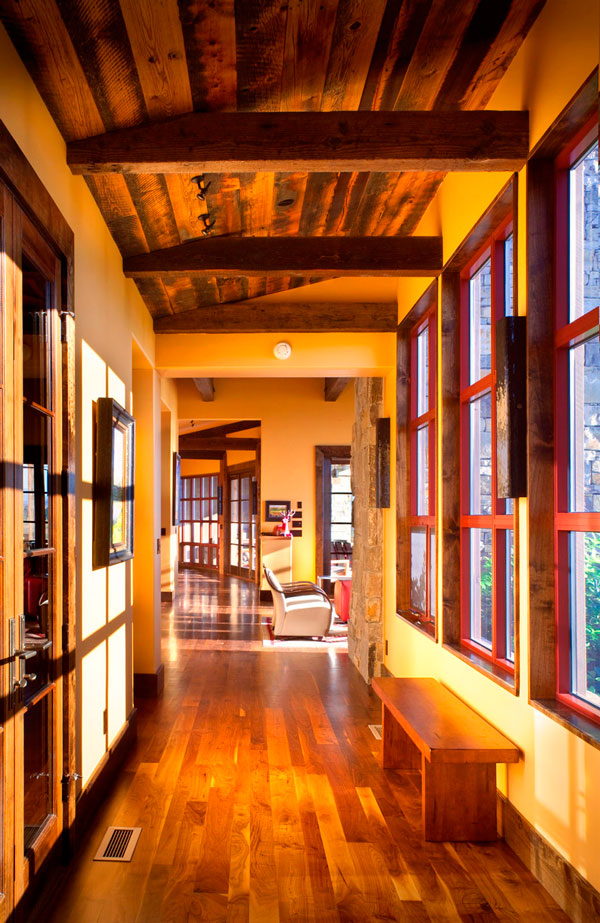 ESTILO RUSTICO: Casa Rustica en Montana