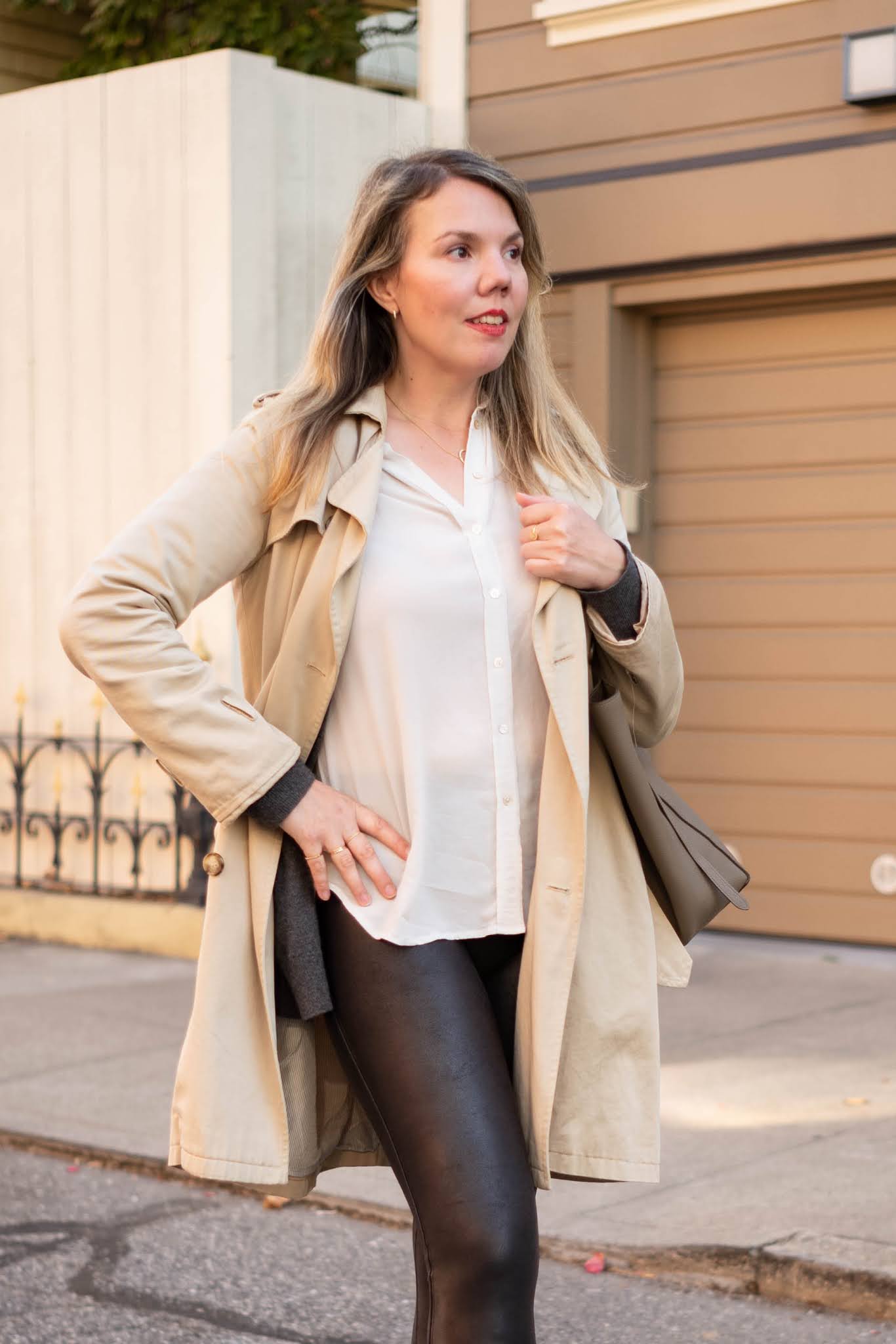 An honest review of Spanx faux leather leggings - Cheryl Shops