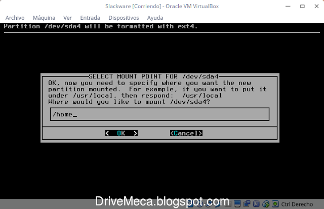 DriveMeca instalando Slackware Linux paso a paso