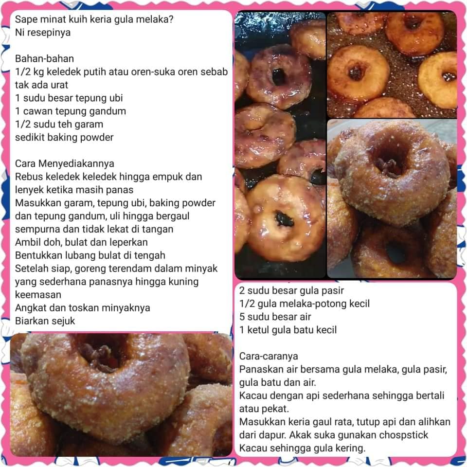 Kuih sukatan cawan keria resepi Resepi Kuih