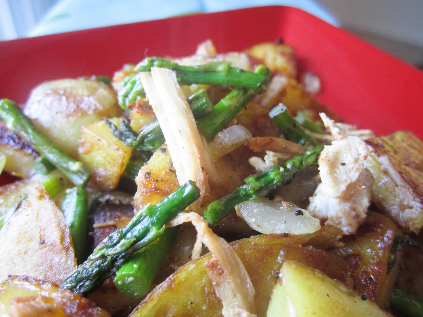 Savory And Savage Baby asparagus breakfast hash