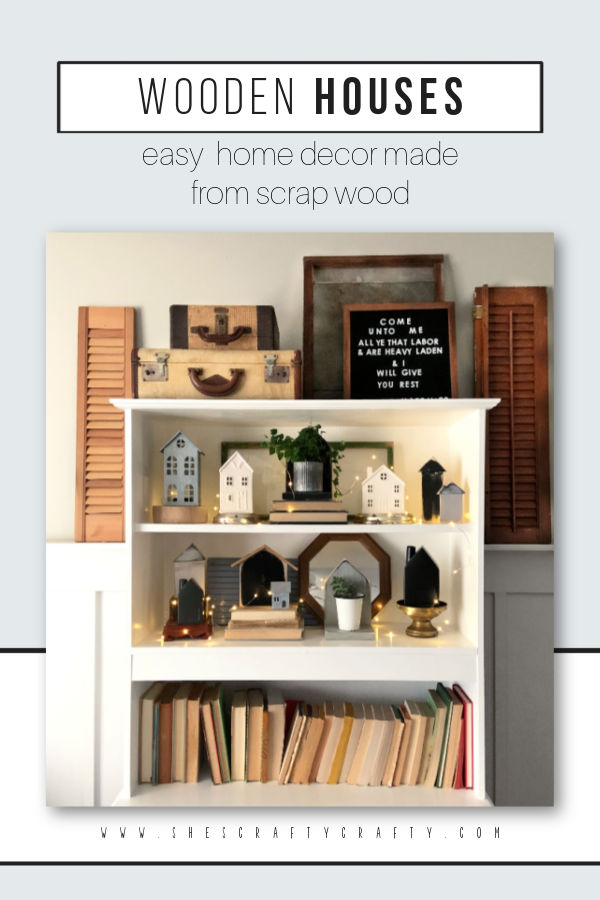 Scrap Wood Houses - home décor made from scrap wood