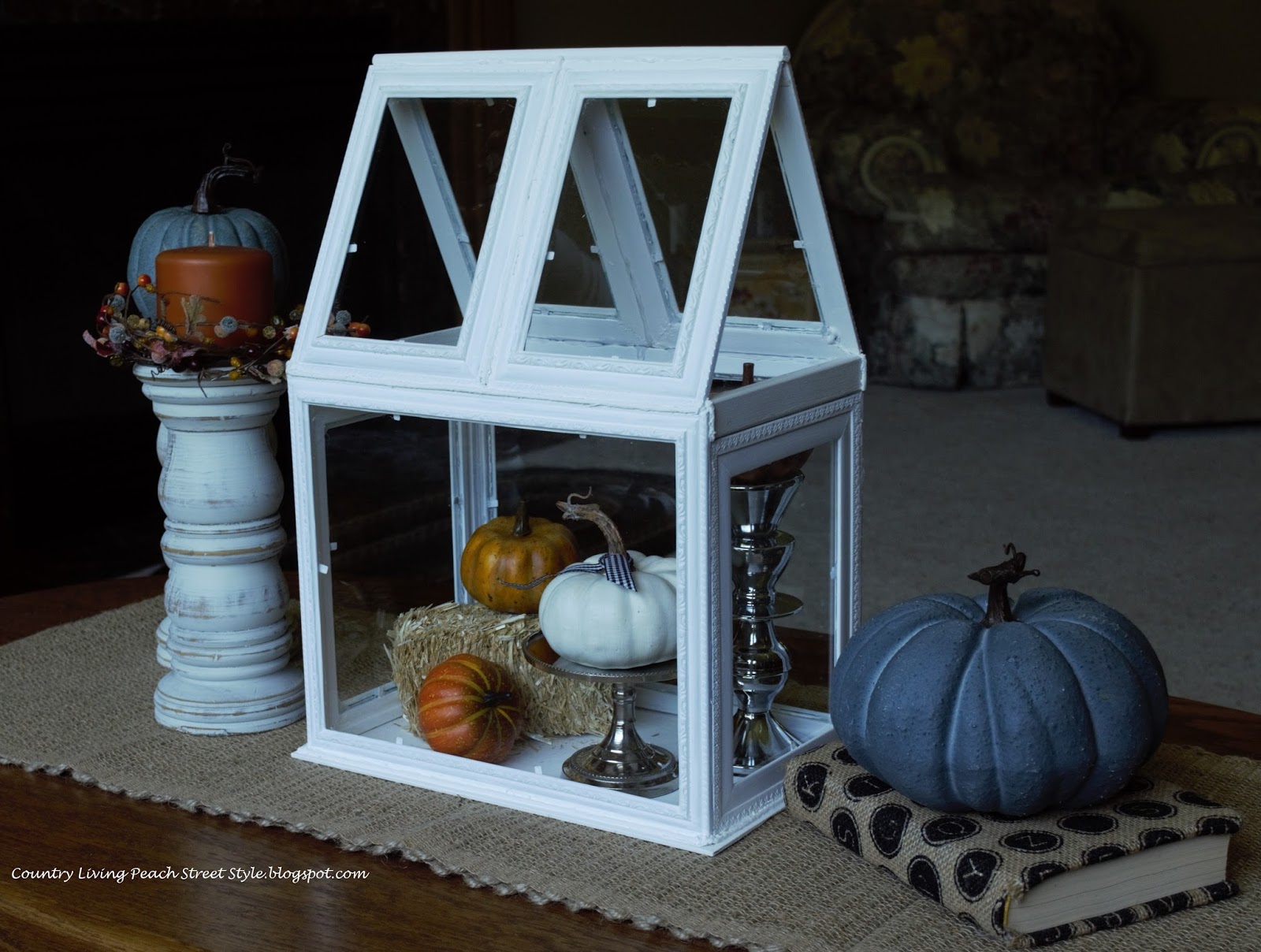 Country Living Peach Street Style Tabletop Greenhouse Tutorial