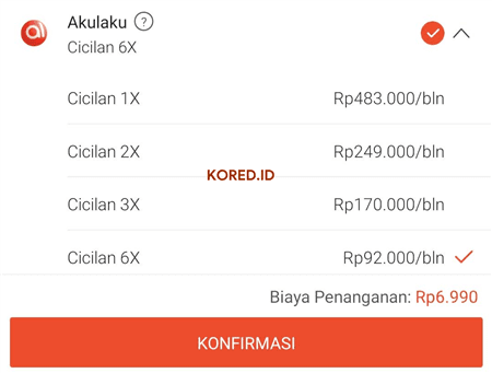 Cara Kredit HP di Akulaku Terbaru